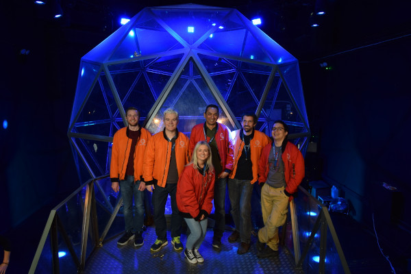One of the Surevine teams at the Crystal Maze